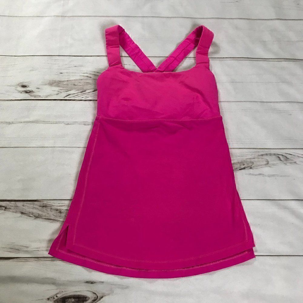 Lululemon Womens Pink Wide Strap Camisole Tank Top